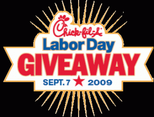 chick fil a 300x228 Chick Fil A: Labor Day Giveaway on September 7, 2009   FREE Chicken Sandwich