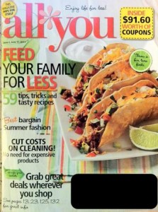 All You June 2011 Magazine 223x300 All You Magazine for just $8 for 6mths