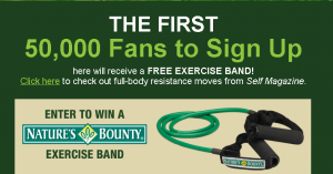 Exercise Band Exercise Band 300x157 Natures Bounty Exercise Band Giveaway (First 50,000)