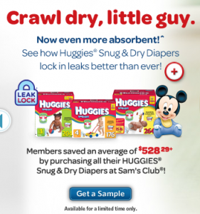 Huggies Free Sample Huggies Free Sample 281x300 Free Sample Huggies Snug & Dry Diapers