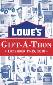 Lowes 187x300 Lowes Gift A Thon: Up to 90% off