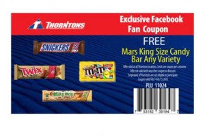 Mars 300x199 Thortons: FREE King Size Mars Candy Bars 