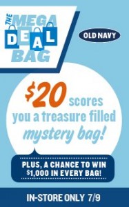 Old Navy1 187x300 Old Navy Mystery Bag $20 (7/9 Only)