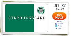 Picture 323 300x154 Starbucks $5 Gift Card for $1