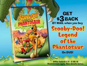 Scooby Doo and Phantosaur 300x229 $3 Mail in Rebate wyb Scooby Doo! Legend of the Phantosaur 