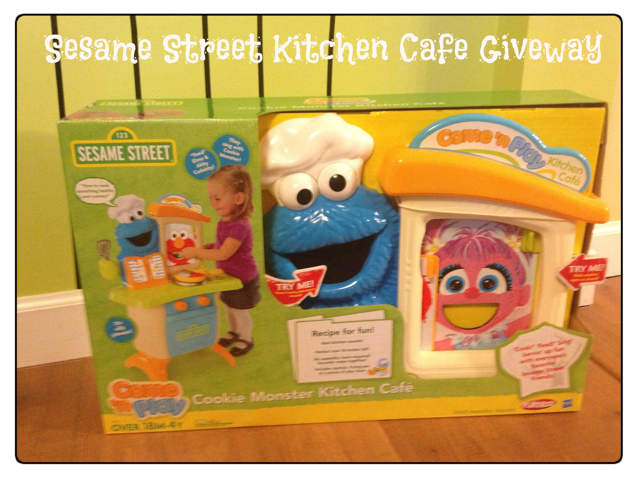 Sesame Street Cookie Monster Kitchen Cafe Giveaway BargainBriana