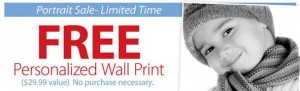Walmart Free Wall Print 300x91 Walmart: Picture Me Studio Free Personalized Wall Print ($29.99 Value)