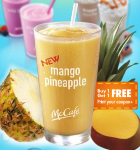 B1G1 Free Coupon for Smoothie, Lemonade, or Freappe at McDonalds mango B1G1 Free Coupon for Smoothie, Lemonade, or Freappe at McDonalds