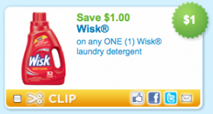 wisk wisk 300x161 Hot Wisk Laundry Detergent Printable Coupon