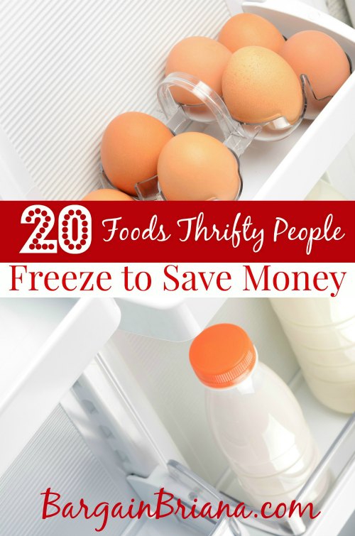 20 Food Thrifty People Freeze to Save Money