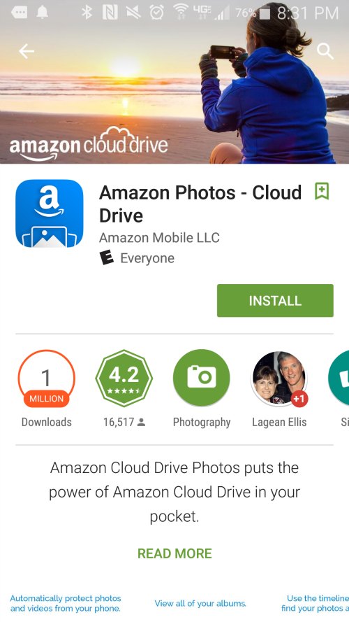 Amazon Cloud Drive Photo App