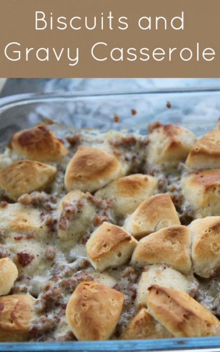 easy biscuits and gravy casserole