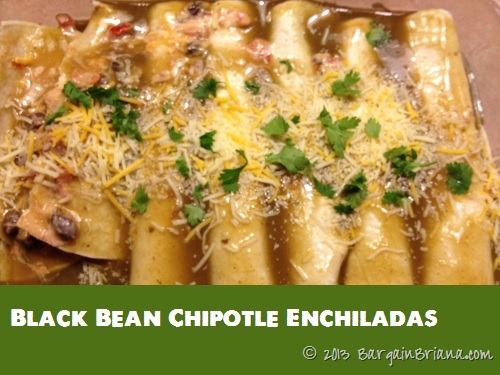 Black Bean Chipotle Enchiladas