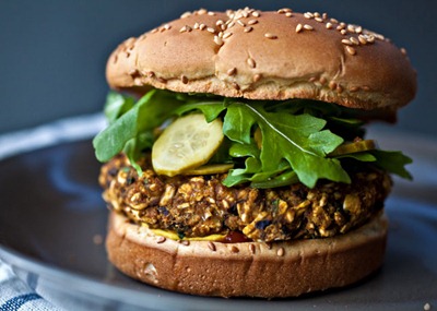 Black Bean and Pumpkin Burger