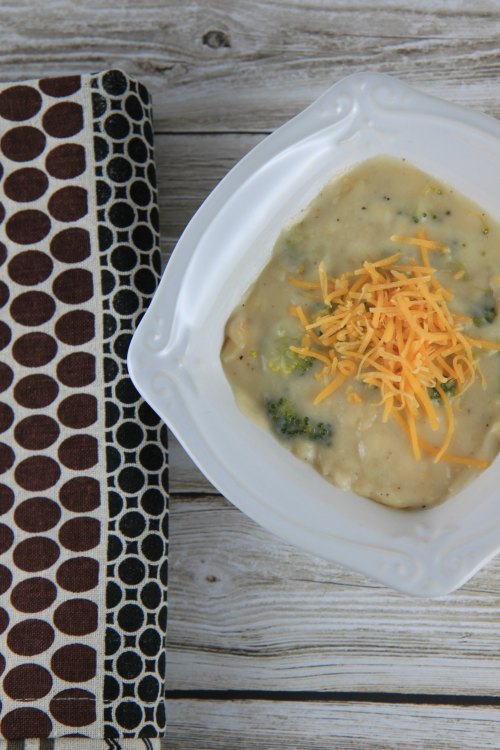 Broccoli with Cheddar Soup