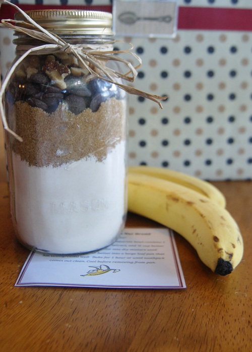 Chocolate Chip Banana Nut Bread Jar Gift Idea