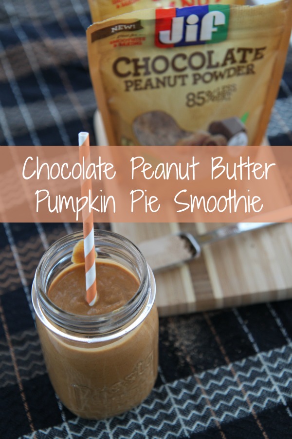 Chocolate Peanut Butter Pumpkin Pie Smoothie Recipe Using Chocolate Peanut Powder