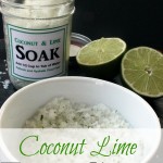 coconut lime foot soak - gift in jar