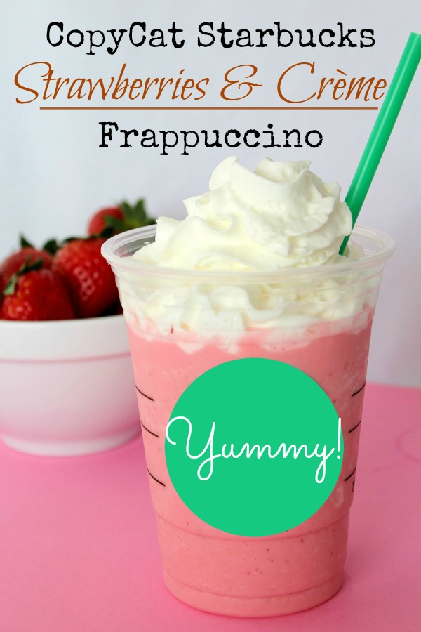 CopyCat Starbucks Strawberries & Crème Frappuccino
