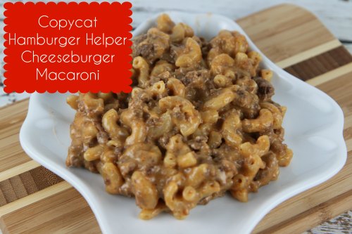 diy hamburger helper cheeseburger macaroni