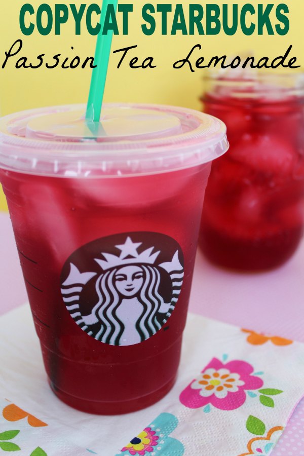 Enjoy this Copycat Starbucks Passion Tea Lemonade recipe anytime this summer while saving money and time!