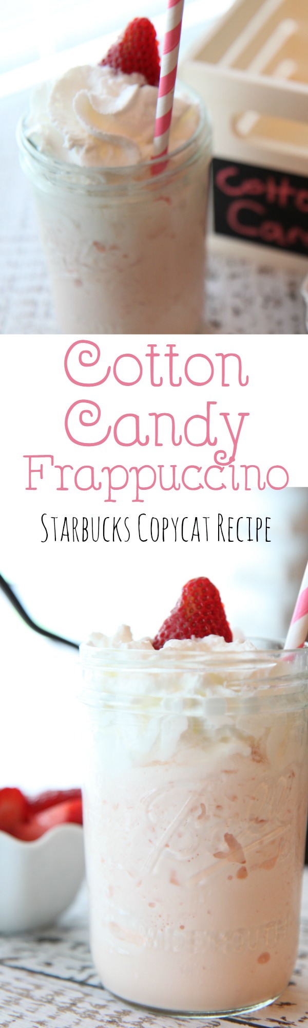 The Cotton Candy Frappuccino from the secret Starbucks menu is easy to make at home. It is just as delicious at a fraction of the price.