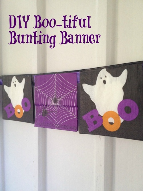 Dollar Store DIY Boo-tiful Bunting Banner