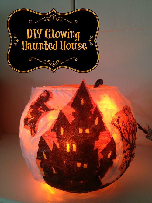 Dollar Store DIY Glowing Haunted House