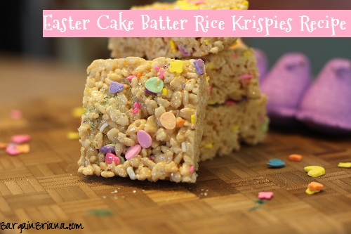 Easter Cake Batter Rice Krispies Recipe