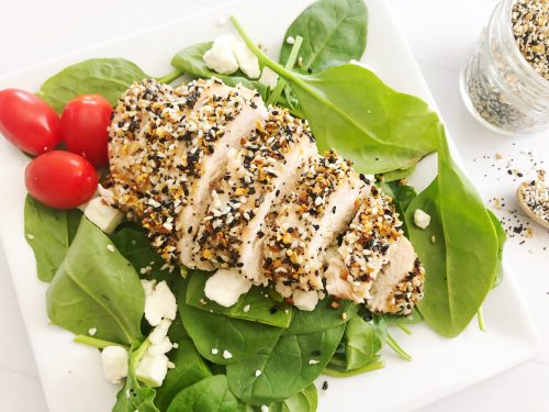 Everything Bagel Chicken Salad - Low Carb friendly salad. 