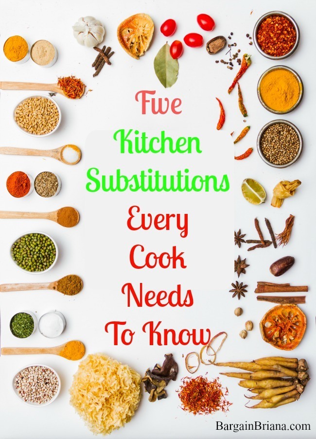 Five Kitchen Substitutions Every Cook Needs To Know