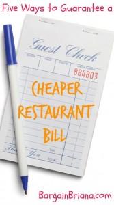 Five Ways to Guarantee a Cheaper Restaurant Bill