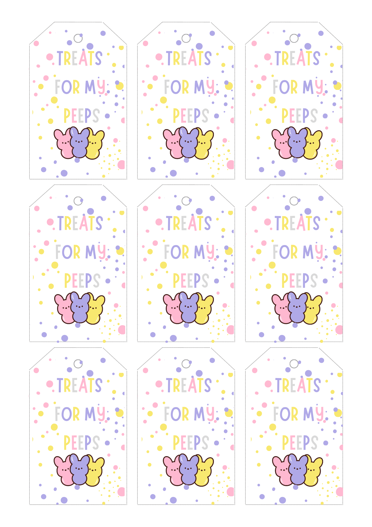 Get crafty, get gifting, and most importantly—have fun! This little printable is a quick and easy way to make your Easter extra sweet. 💛🐣

#EasterPrintables #FreePrintable #TreatsForMyPeeps #EasterGiftIdeas #SpringDIY #PeepsTag #EasterCrafts