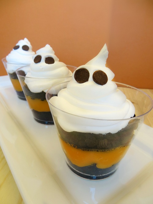 Ghost Pudding Cups