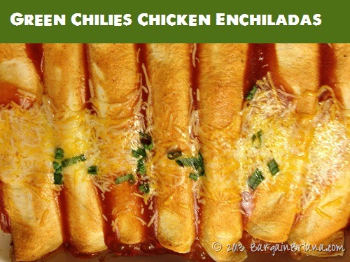 Green Chili Chicken Enchiladas with Del Monte Tomatoes