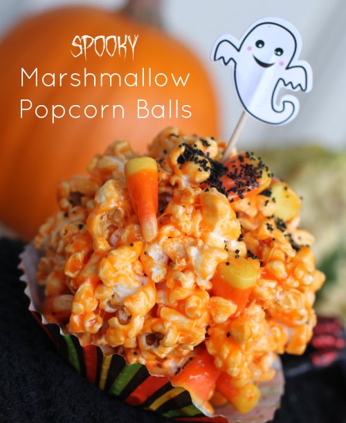 Halloween Popcorn  Balls