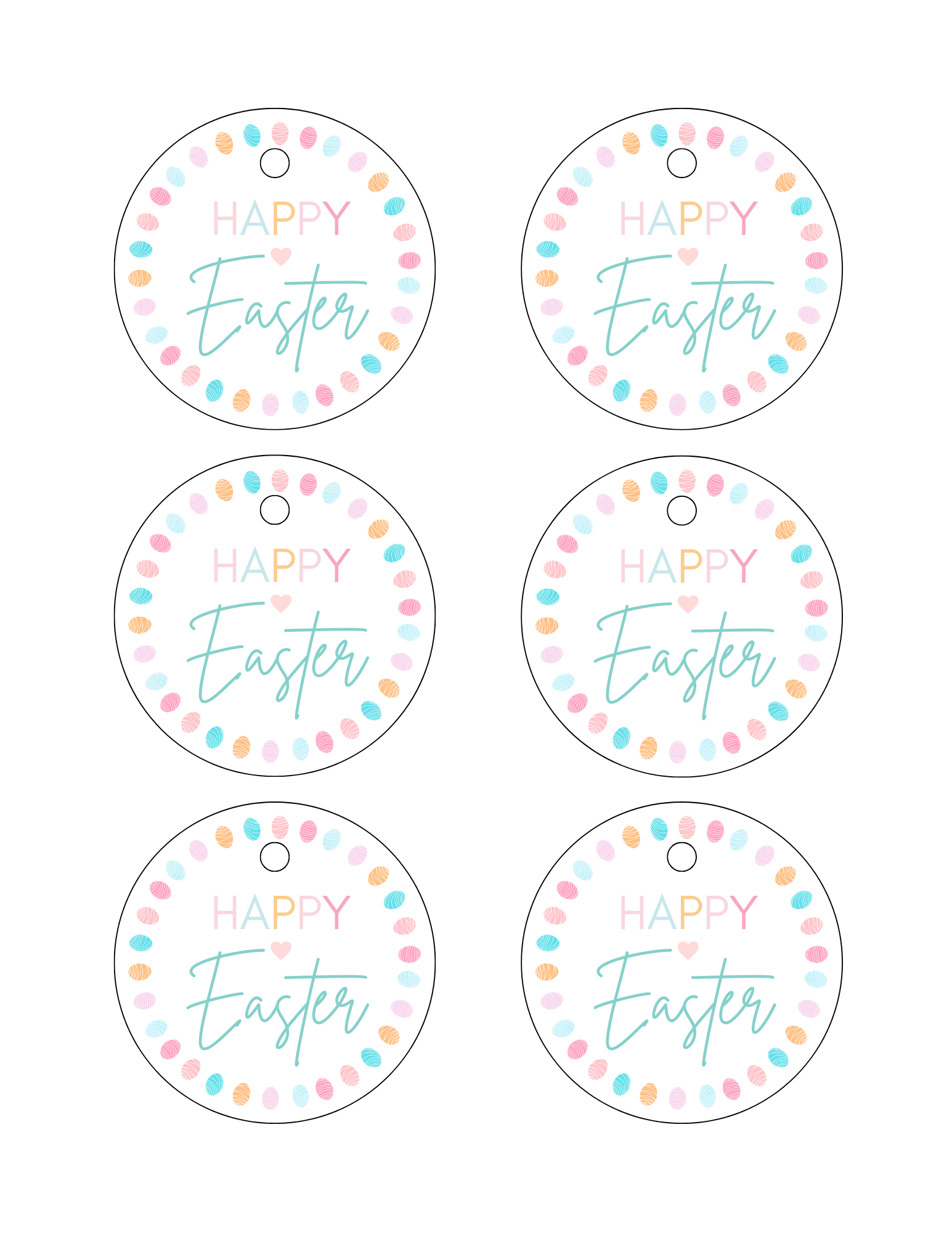 Bring joy to your spring celebrations with these adorable Easter tags. They're quick, festive, and guaranteed to make your Easter gifts egg-stra special! 🌷🐇💛

#HappyEaster #FreePrintable #EasterGiftTags #CircleTags #DIYEaster #SpringCrafts #PrintableTags