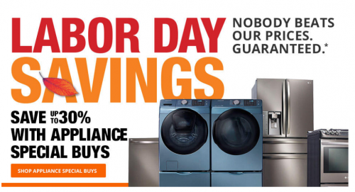 Home Depot Labor Day Sales