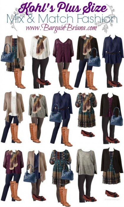 Kohls Plus Size Mix and Match Board