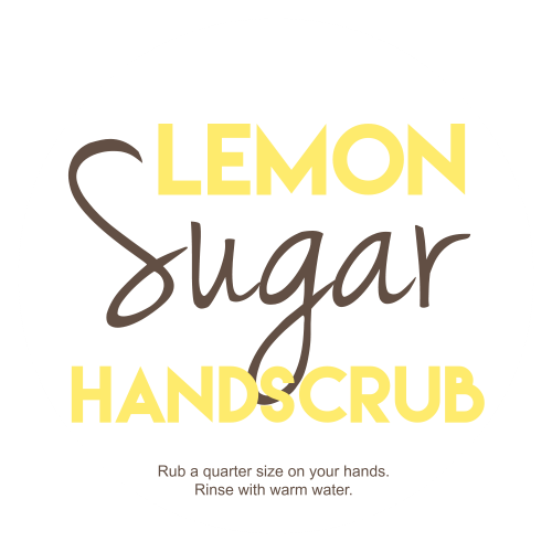 Lemon Sugar Handscrub Label