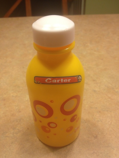 Lovable Labels on water bottle