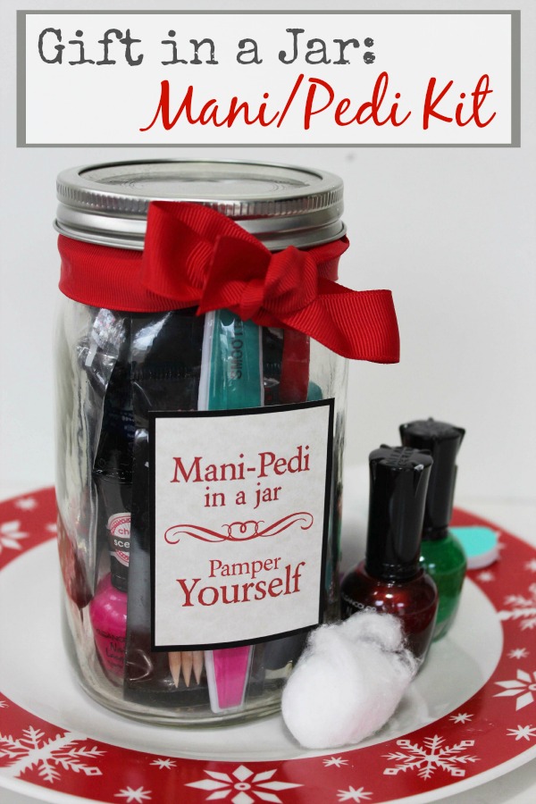 Mani Pedi Kit Gift in a Jar