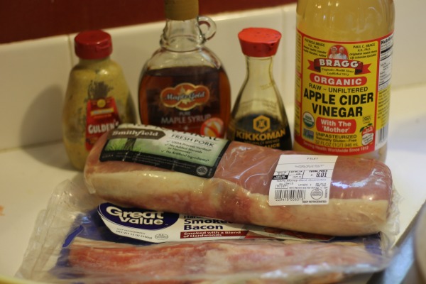 Maple Bacon Pork Loin Ingredients
