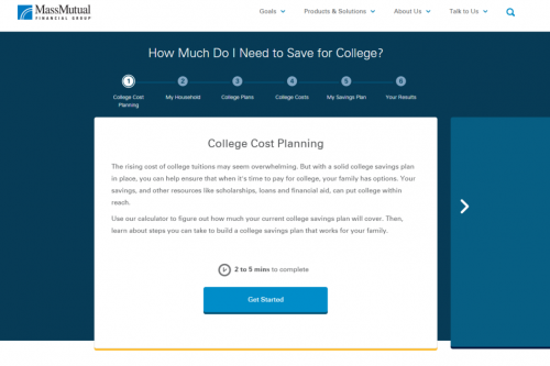 MassMutual College Calculator