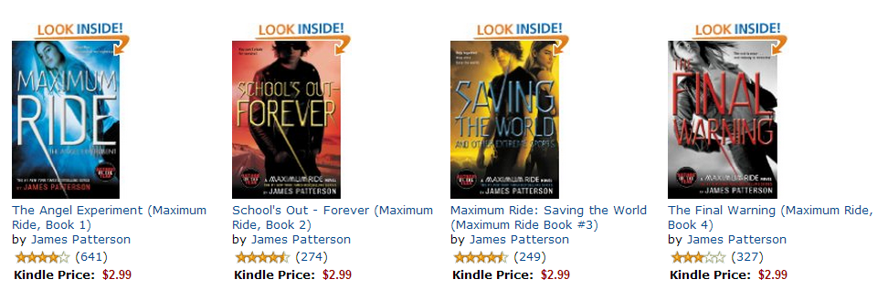 James Patterson Maximum Ride Book Series For Kindle 2 99 Each Bargainbriana