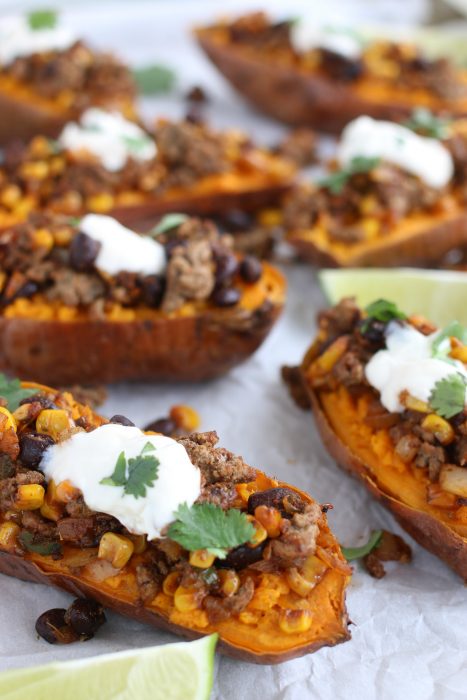 Mexican Baked Sweet Potatoes