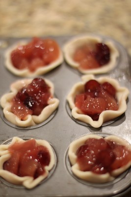 Mini Cherry Pecan Pies Lucky Recipe Dough and Filling in Ingredients