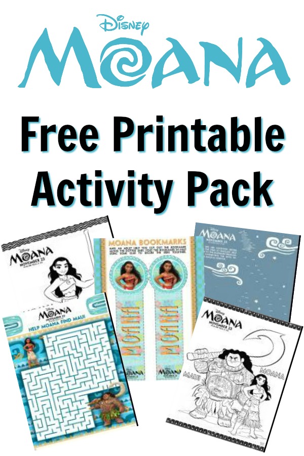 Free Printable Moana Activity Pack