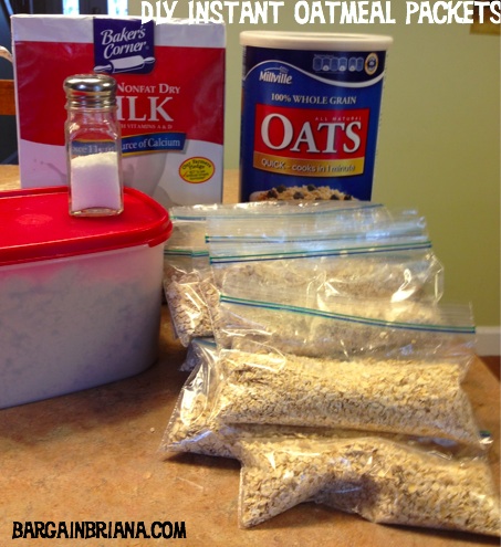 Oatmeal Instant pack ingredients