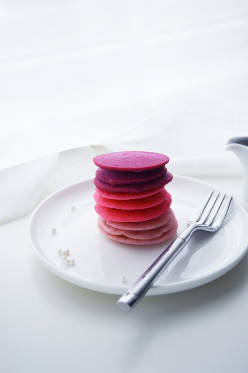Ombre Pink Pancakes